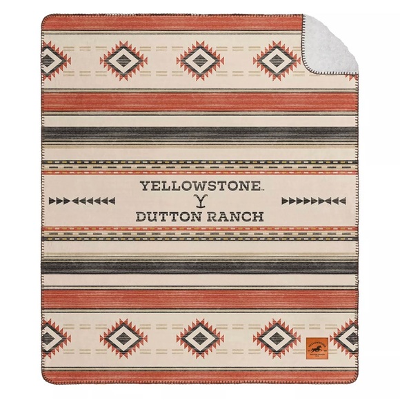 Yellowstone Bedding Nwt Yellowstone Tv Series Montana Tribal Sherpa